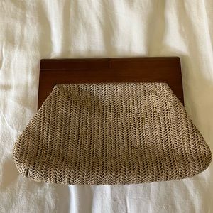 Express Wooden handle clutch- basically brand new!